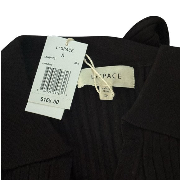 NWT! L*Space Lena Cutout Collared Bodycon Midi Dress - Size Small - Picture 9 of 9